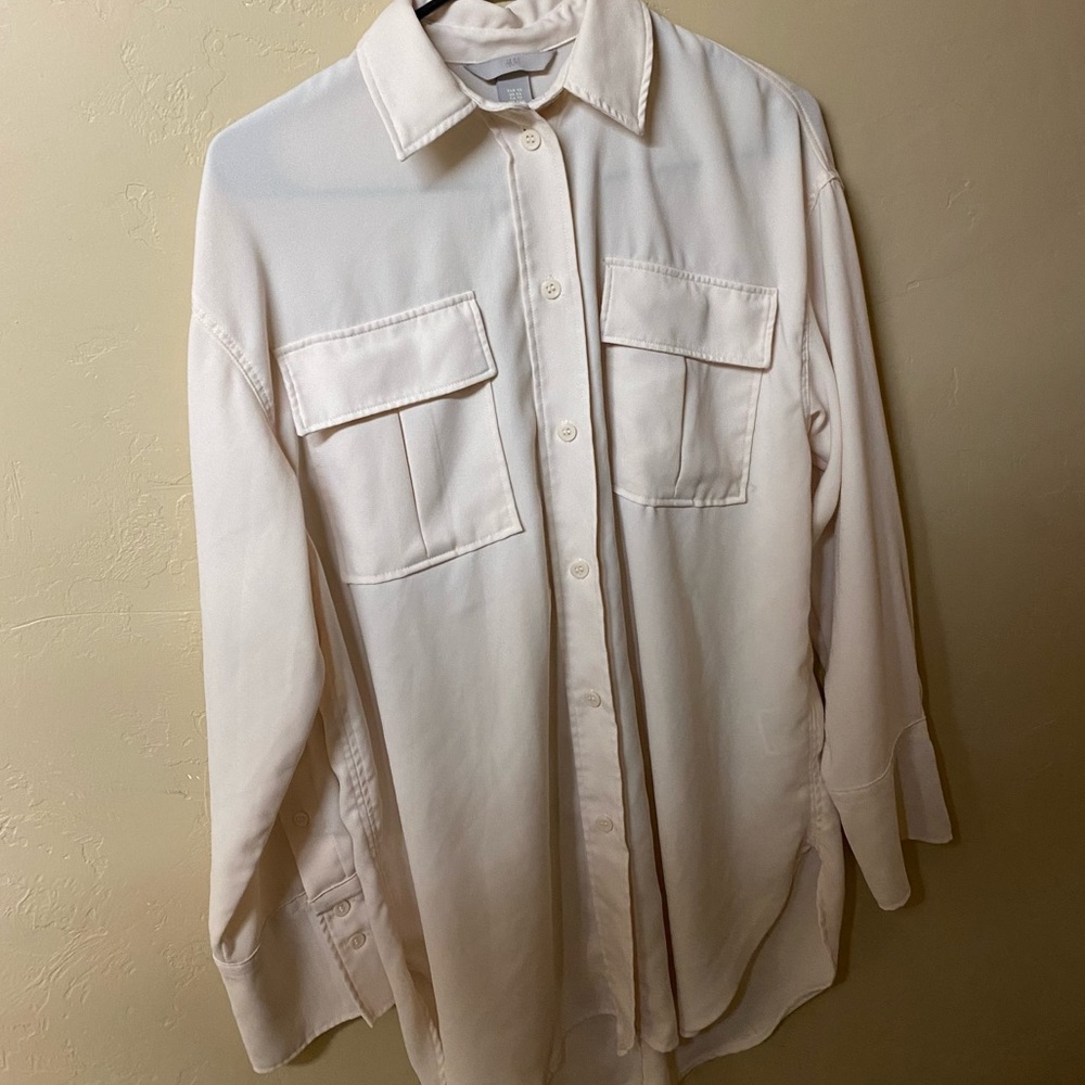 Cream Button-Up - Picture 4 of 4